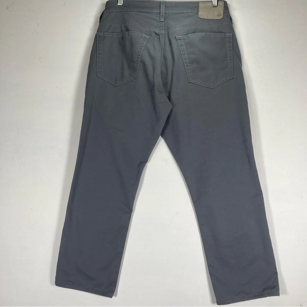 AG Adriano Goldschmied Everett Slim Straight Leg Pants Men's 33X34 Gray